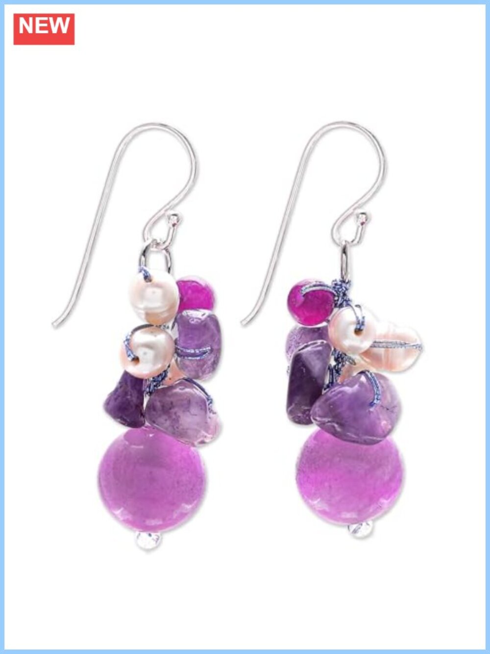 Handmade Citrine Sterling Silver Plated Drop Dangle Earrings